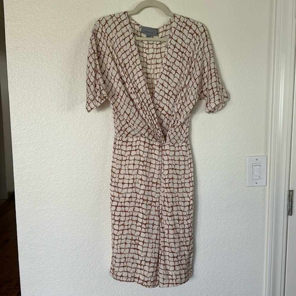 Classiques Entier silk abstract dress size 6